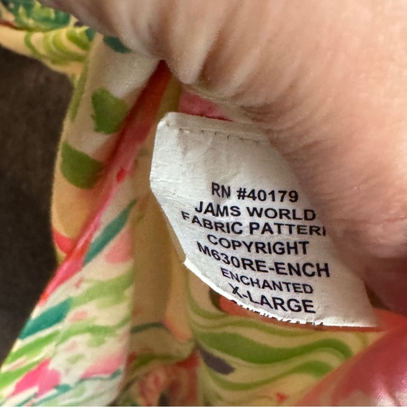 Vintage JAMS WORLD Men’s ENCHANTED Print Hawaiian Shirt Sz XL Floral 80s Rayon - Picture 8 of 10